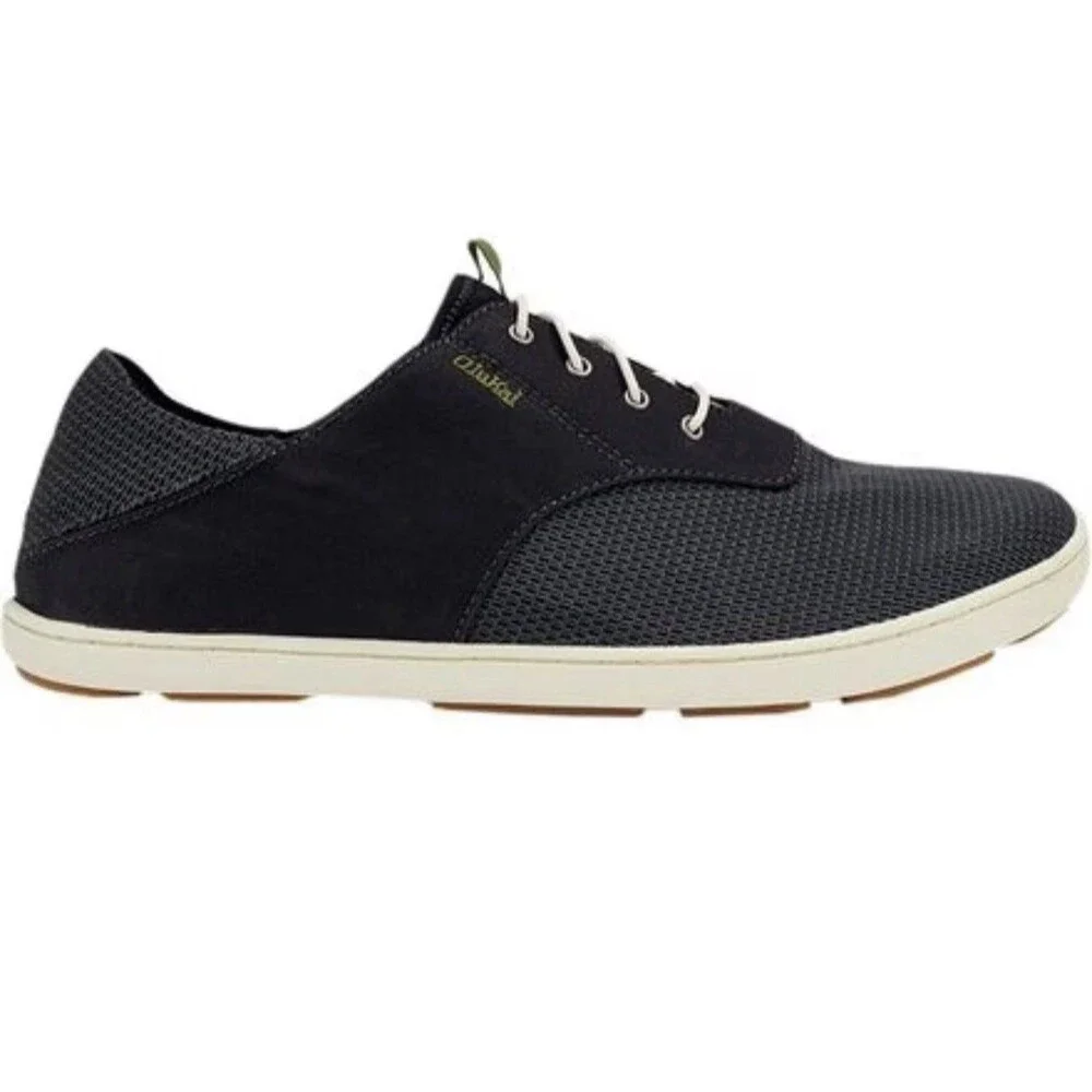 OluKai Nohea Moku Mens Black  Mesh Water Boat Shoes Size 11 Comfort